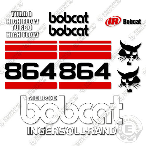 Fits Bobcat 864 Decal Kit Skid Steer – Equipment Decals