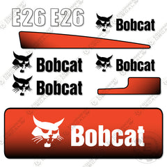 Fits Bobcat E26 Mini Excavator Decal Replacement Kit