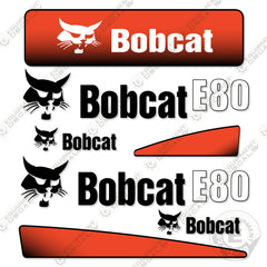 Fits Bobcat E 80 Mini Excavator Decal Replacement Kit E80