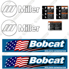 Fits Bobcat Miller 250 Decal Kit Generator Welder