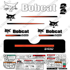 Fits Bobcat S-450 Compact Track Loader Skid Steer Decal Kit (Straight Stripe)