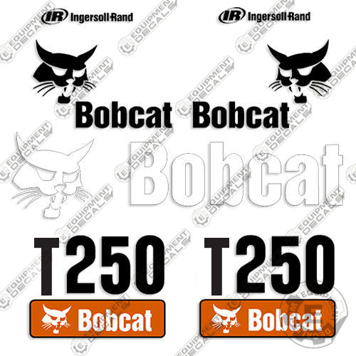 Fits Bobcat T250 Decal Kit Skid Steer