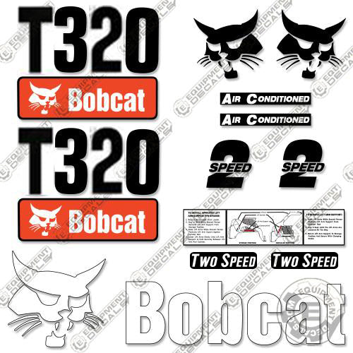 Fits Bobcat T 320 Skid Steer Decal Kit