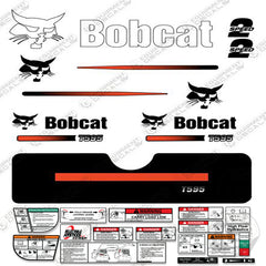 Fits Bobcat T-595 Skid Steer Decal Kit (Straight Stripes)