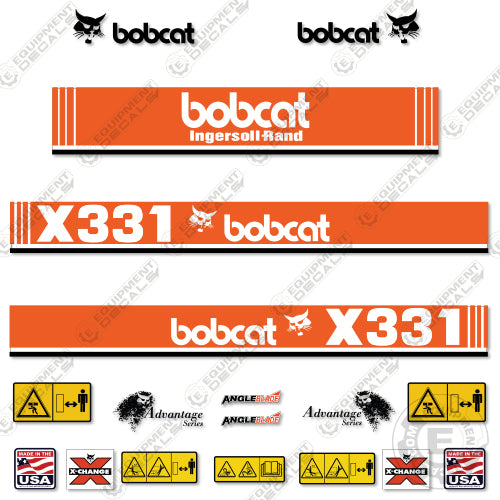 Fits Bobcat X331 Decal Kit Mini Excavator Older