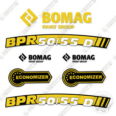 Fits Bomag BPR 50/55 D Decal Kit Vibratory Plate