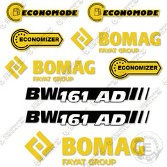 Fits Bomag BW161AD-5 Decal Kit Roller