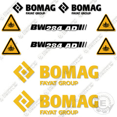 Fits Bomag BW284AD Decal Kit Roller