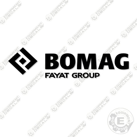 Fits Bomag Logo Decal Kit 15" (Set of 2)