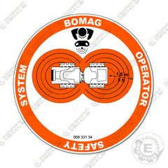 Fits Bomag Operator Safety Systems Decal