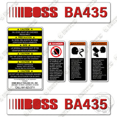 Fits Boss BA435 Decal Kit Air Compressor