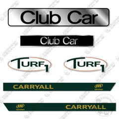 Fits Club Car Carryall Turf1 Decal Kit Golf Cart