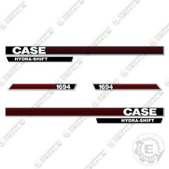 Fits Case 1694 Decal Kit Tractor (Red-Stripe Style)