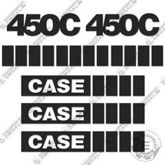 Fits Case 450C Decal kit Dozer (Grey)