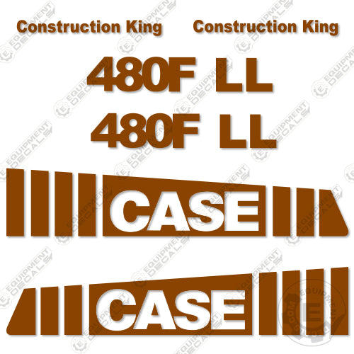 Fits Case 480F LL Decal Kit Backhoe