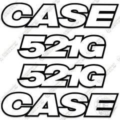 Fits Case 521G Decal Kit Wheel Loader - 3M Reflective!
