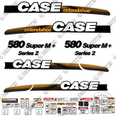 Fits Case 580 Super M+ Decal Kit Series 2 BackHoe Loader (EXTENDAHOE)