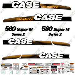 Fits Case 580 Super M Decal Kit Series 2 BackHoe Loader
