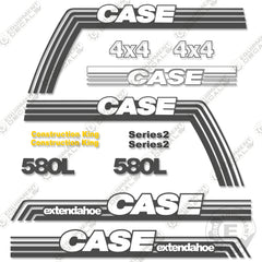 Fits Case 580L Series 2 Extendahoe Decal Kit Backhoe