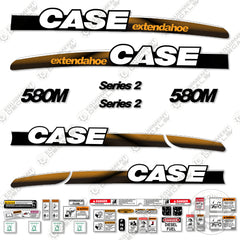 Fits Case 580M Decal Kit Series 2 BackHoe Loader (EXTENDAHOE)