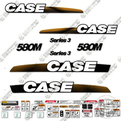Fits Case 580M Decal Kit Series 3 BackHoe Loader (Non-Extendahoe)