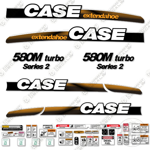 Fits Case 580M Turbo Decal Kit Series 2 BackHoe (EXTENDAHOE)