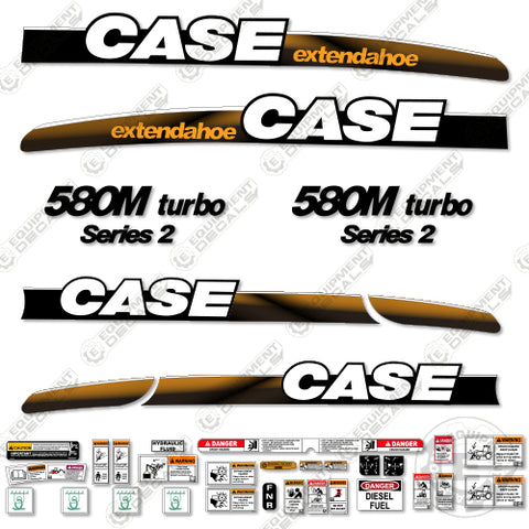 Fits Case 580M Turbo Decal Kit Series 2 BackHoe (EXTENDAHOE)