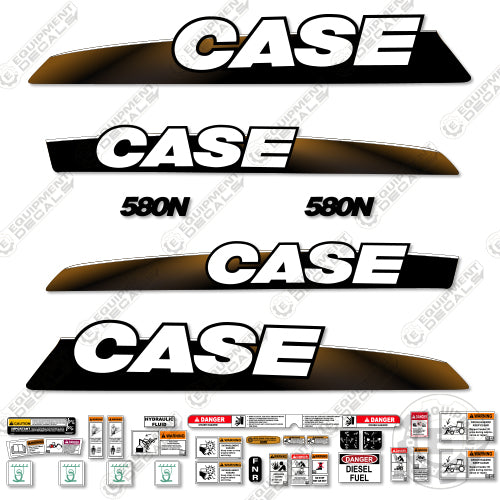 Fits Case 580N Decal Kit BackHoe Loader