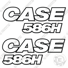Fits Case 586H Decal Kit Forklift - 3M Reflective!