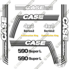 Fits Case 590 Super L Series 2 Decal Kit Extendahoe Backhoe