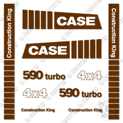 Fits Case 590 Turbo Decal Kit Loader Backhoe