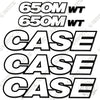 Image of Fits Case 650M WT Decal Kit Dozer - 3M REFLECTIVE Vinyl!