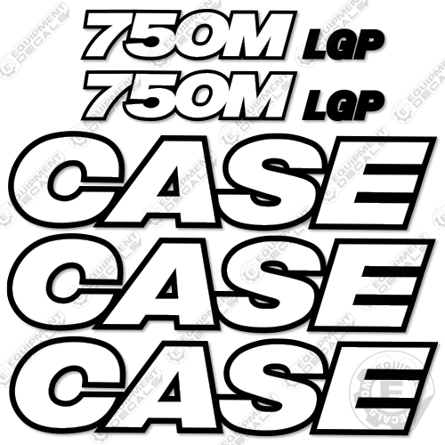 Fits Case 750M LGP Decal Kit Dozer - 3M REFLECTIVE!