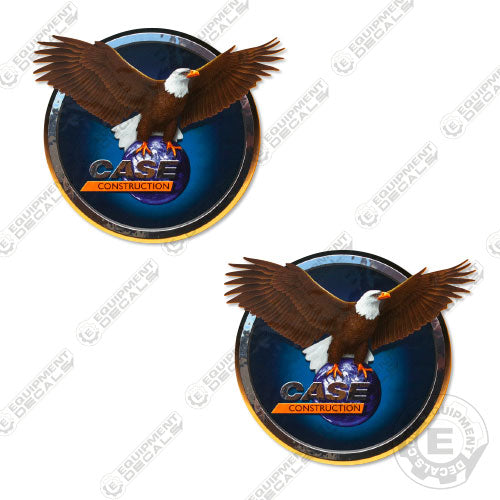Fits Case Construction Eagle Logos (Set of 2)
