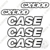 Image of Fits Case CX130D Decal Kit Excavator - 3M Reflective!