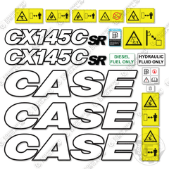 Fits Case CX145C Decal Kit Excavator