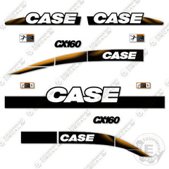 Fits Case CX160 Decal Kit Excavator - REFLECTIVE