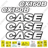 Image of Fits Case CX160B Decal Kit Excavator - 3M Reflective!