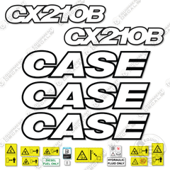 Fits Case CX210B Decal Kit Excavator - 3M Reflective!