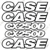 Image of Fits Case CX250D Decal Kit Excavator - 3M Reflective!