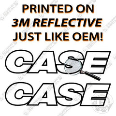 Fits Case CX230D Decal Kit Excavator - 3M Reflective!
