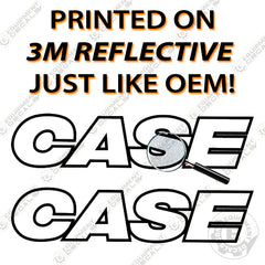 Fits Case 621G Decal Kit Wheel Loader - 3M Reflective!