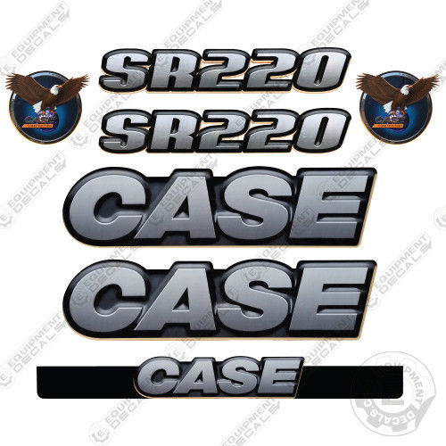 Fits Case SR-220 Skid Steer Loader Equipment Decals SR 220