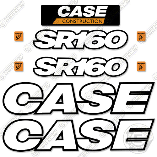Fits Case SR160 Decal Kit Skid Steer - 3M REFLECTIVE Vinyl!