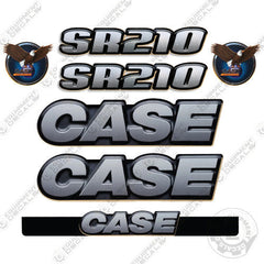 Fits Case SR-210 Skid Steer Loader Equipment Decals SR 210