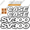 Image of Fits Case SV-300 Decal Kit Skid Steer Loader - 3M REFLECTIVE VINYL!