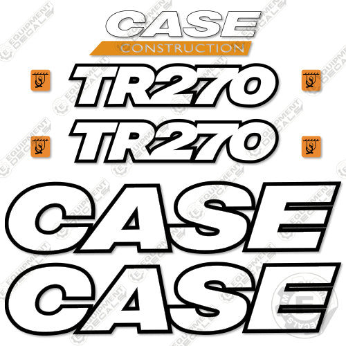 Fits Case TR270 Decal Kit Skid Steer Loader - 3M REFLECTIVE Vinyl ...