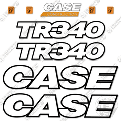 Fits Case TR340 Decal Kit Skid Steer Loader - 3M REFLECTIVE VINYL!