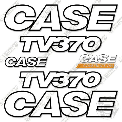 Fits Case TV370 Decal Kit Skid Steer - 3M REFLECTIVE VINYL! – Equipment ...