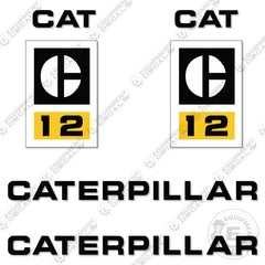 Fits Caterpillar 12 Decal Kit Motor Grader - Scraper